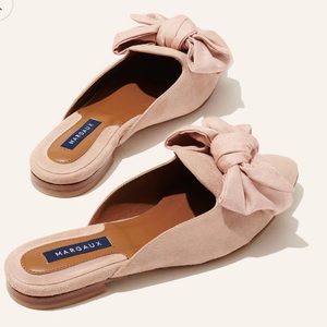 Margaux Wide Width Rose Bow Mules 🎀